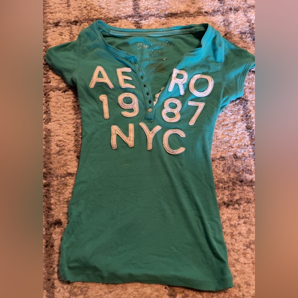 Womens Aeropostale button shirt, Y2K, Vintage, early 2000s fashion